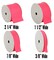 Threadart Grosgrain Ribbon Rolls - 10 yd rolls - 4 Widths 25 Colors - Solid Colors Ribbed Pattern - For Bows, Decorations, Hair Clips, and More